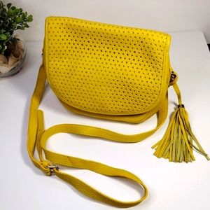 Isaac Mizrahii Mustard Yellow Sling Bag